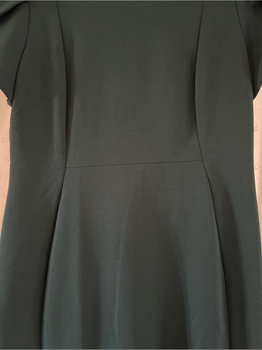 Calvin Klein Dark Teal Midi Dress with Flutter Sleeves - Picture 4 of 7